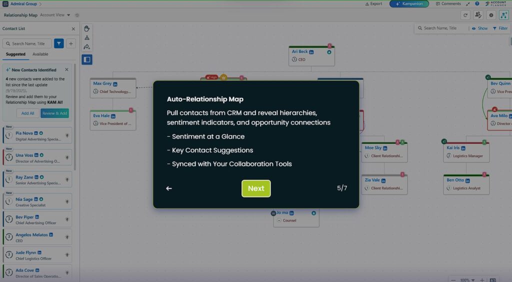 auto relationship map kampanion