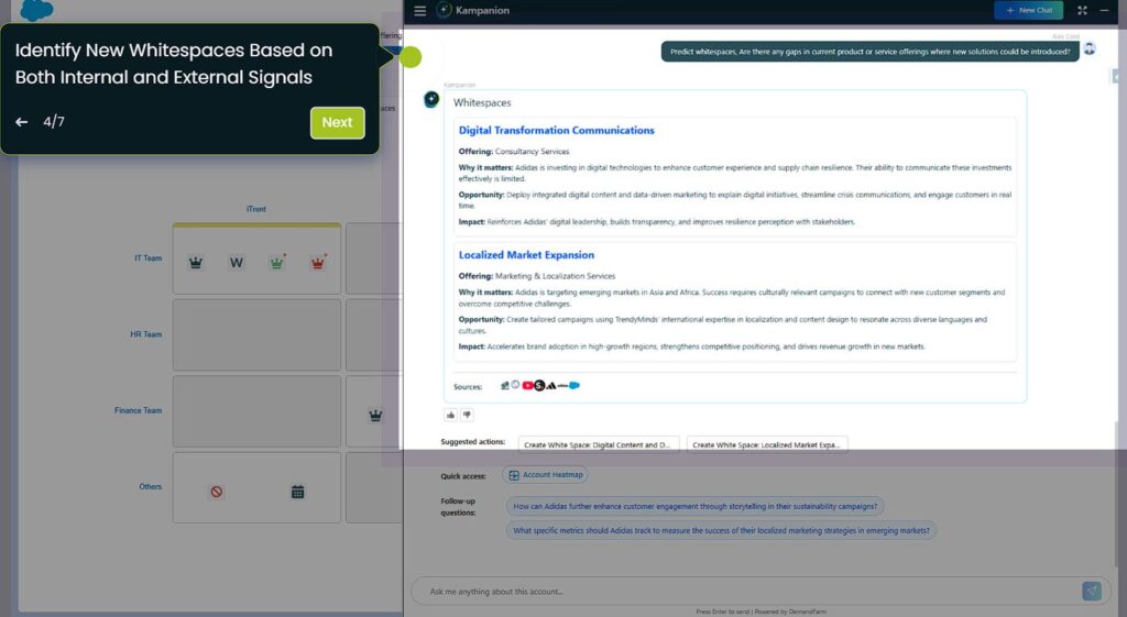 whitespace identification kampanion ai
