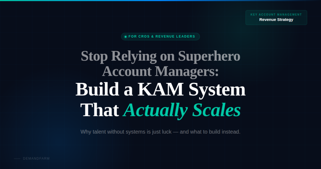 Build Key Account Management Systems