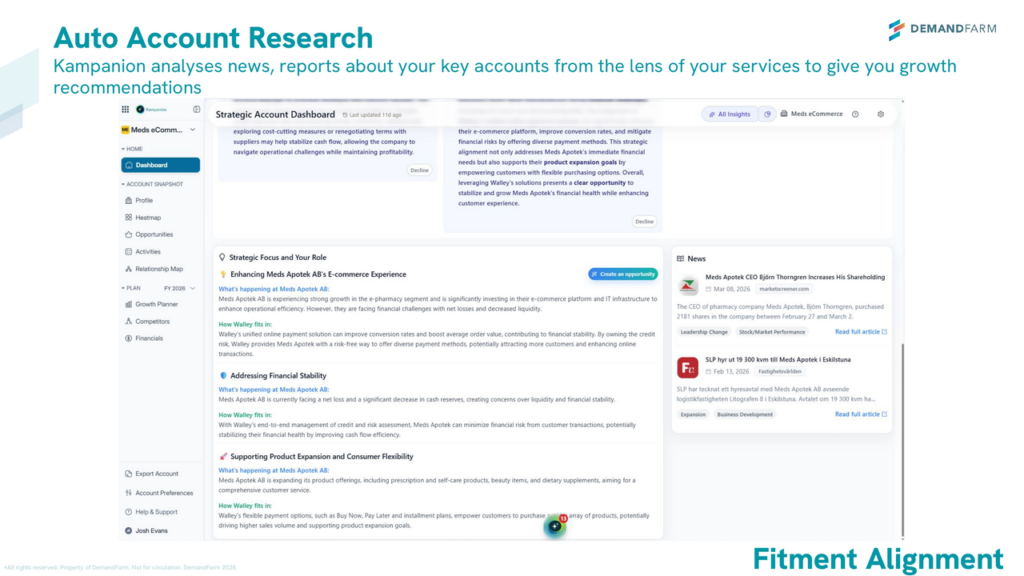 Kampanion - Auto Account Research